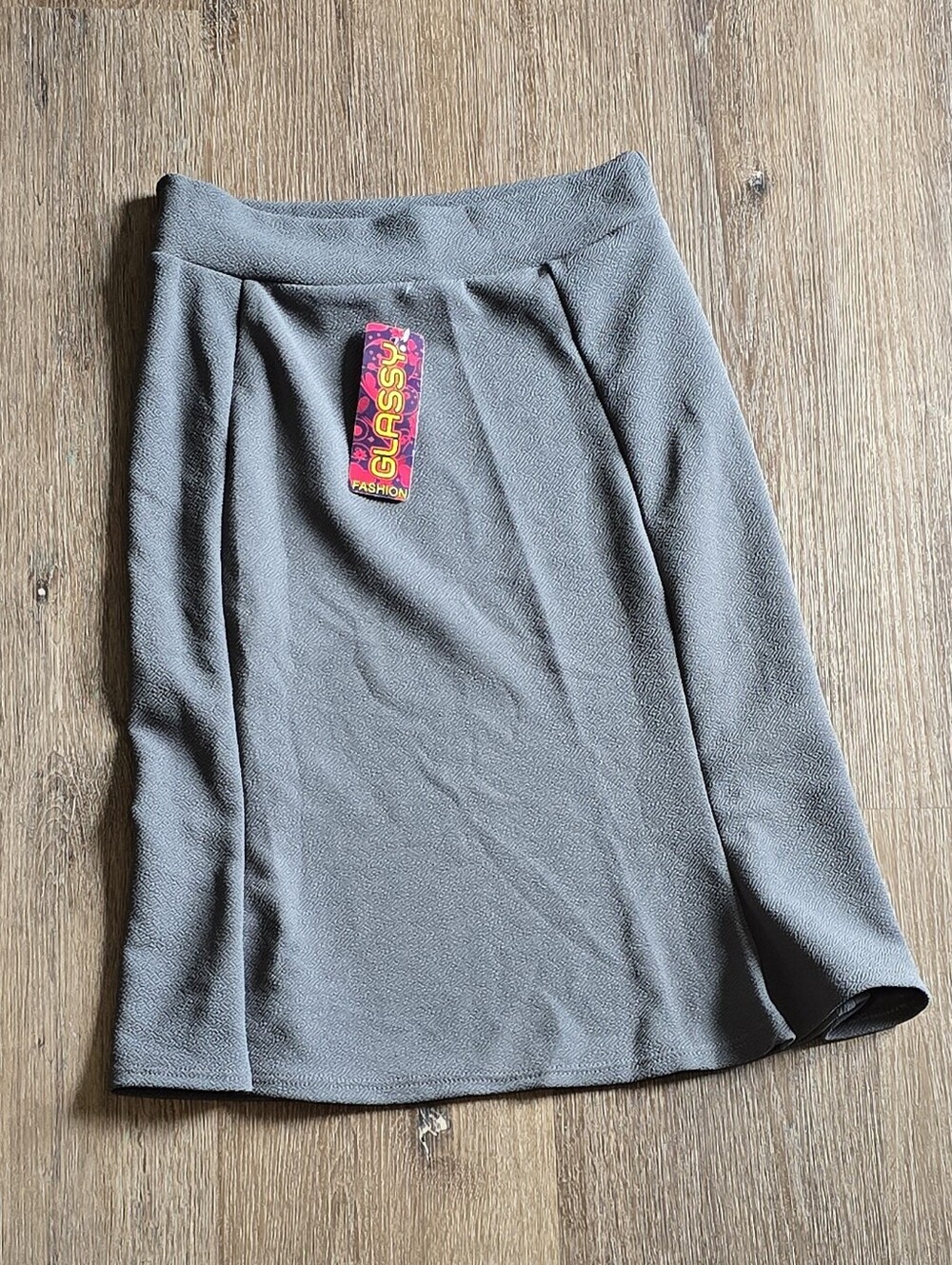 S/M Gray Taupe A-Line Skirt